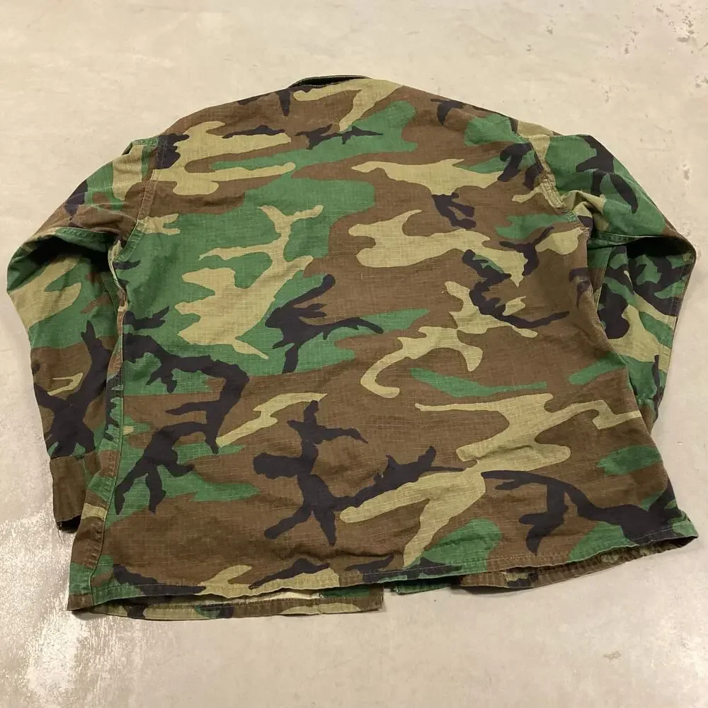 vintage y2k camo military field jacket
